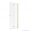Radaway Nes 6 KDD B Brushed Light Gold kabina walk-in 80cm prawa szczotkowane jasne złoto szkło przejrzyste 10024080-98-01R
